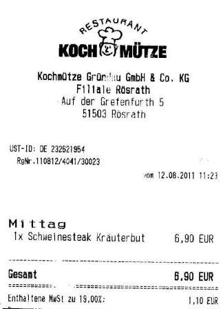 khit Hffner Kochmtze Restaurant